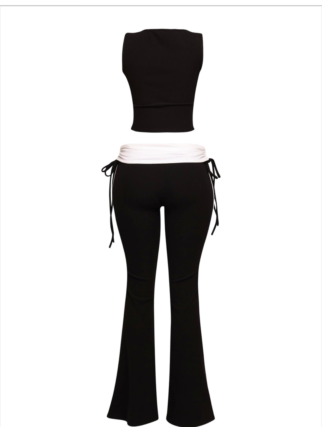 Plus Size Sleeveless Two Piece set