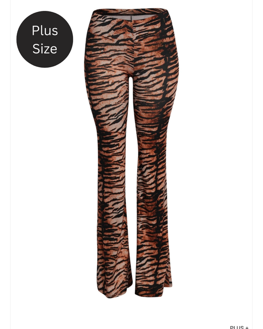 Plus Size Tiger Pants
