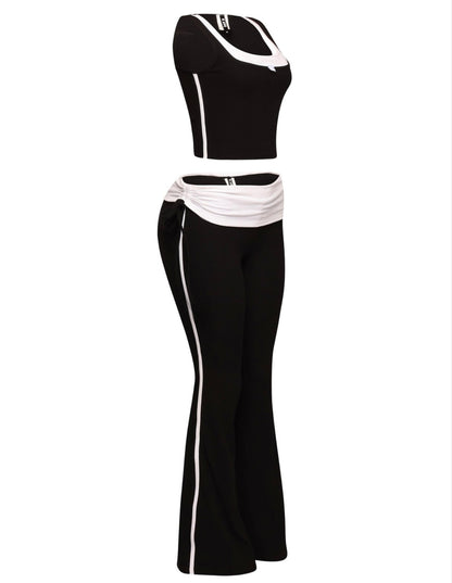 Plus Size Sleeveless Two Piece set