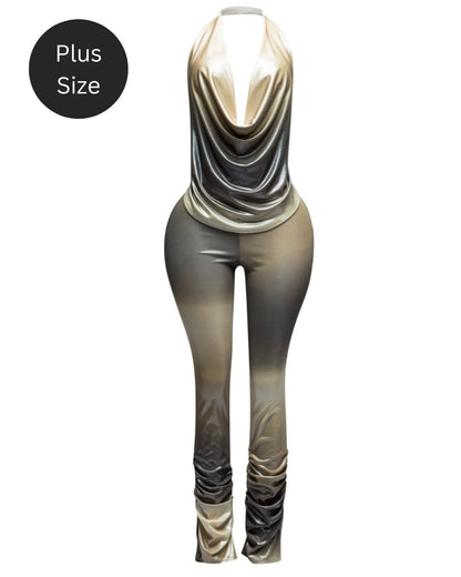 Plus Size Silk Drape Muse Set