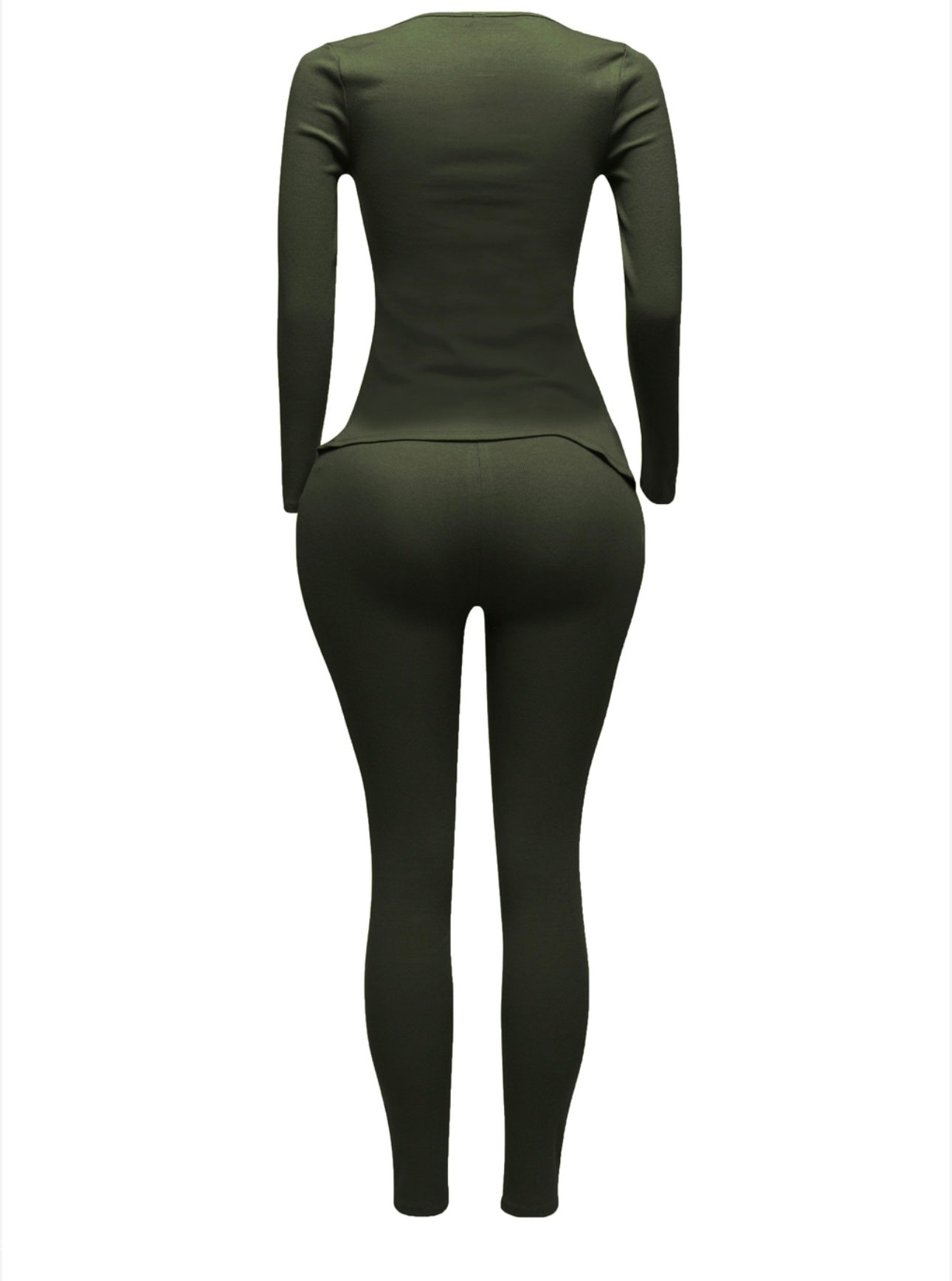 Green Open Two Piece