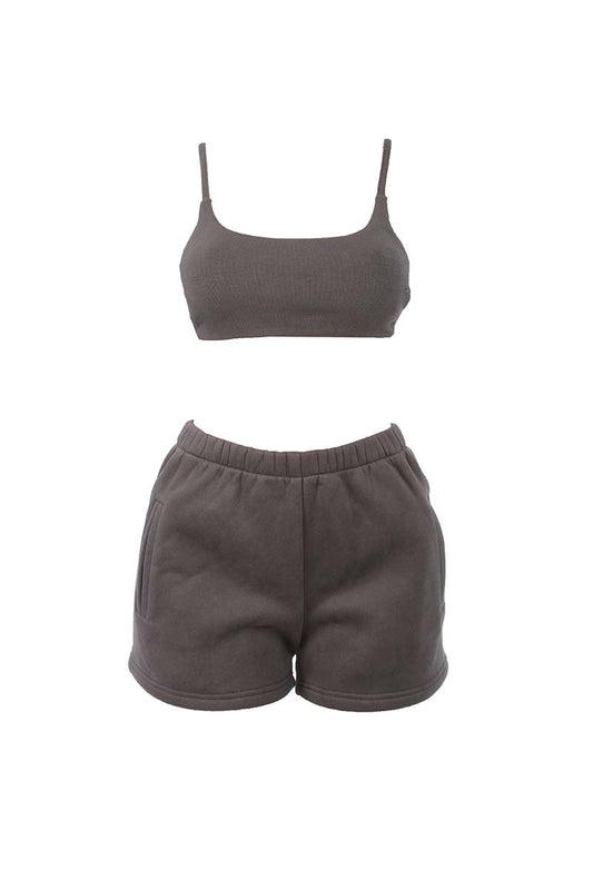 Charcoal Short Set