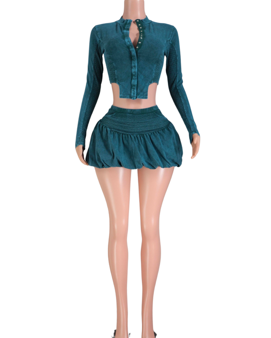 Black Jade Skirt Set