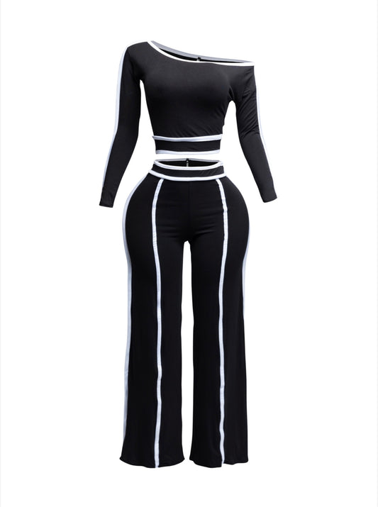 Off The Shoulder Pants Set