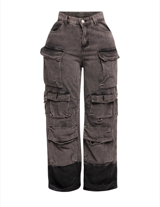 Black cargo pants